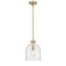 Z-Lite Pearson 1 Light Pendant, Rubbed Brass And Clear Seedy 817-9RB - alternate 5